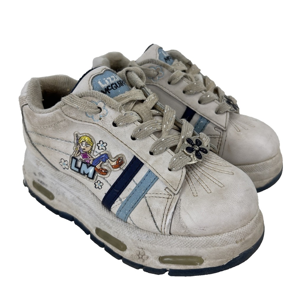 Vintage‎ Lizzie McGuire Y2K Tennis Shoes Sneakers Girls Size 10 White 2004